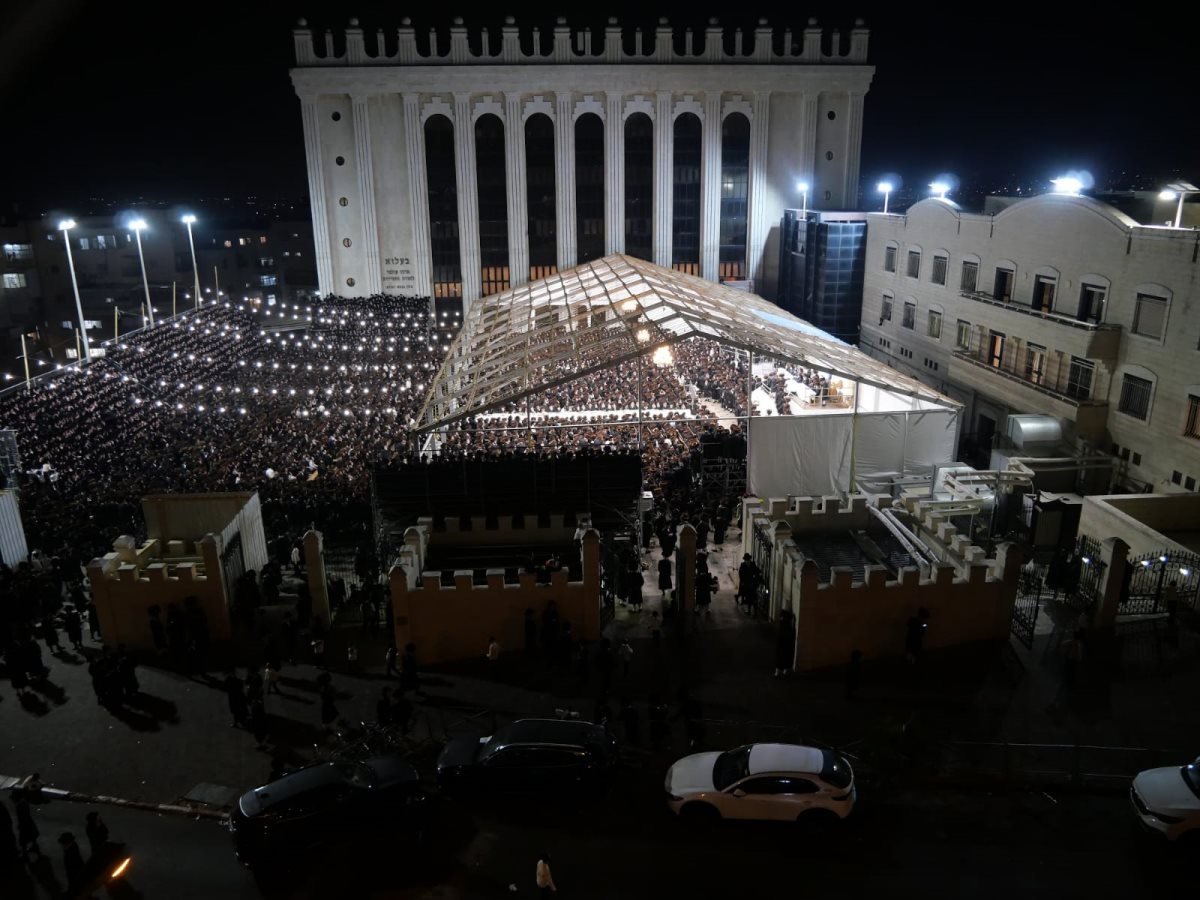 נעילת החג בבעלזא. צילום: פורום בעלזא פנימי