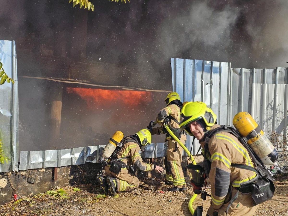 השריפה בבית צפאפא. צילום: דוברות כבאות והצלה