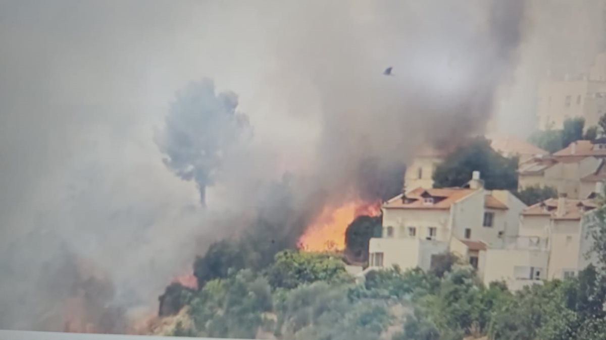 האש השתוללה בירושלים. צילום: דוברות כיבוי והצלה ישראל