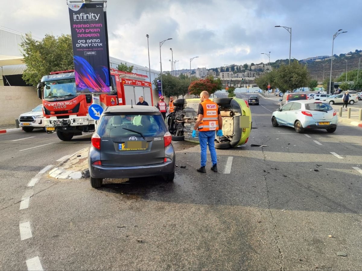 התאונה במתחם טדי. צילום: איחוד הצלה סניף נוף