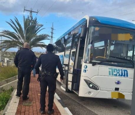 מעצר החשוד. צילום: דוברות המשטרה