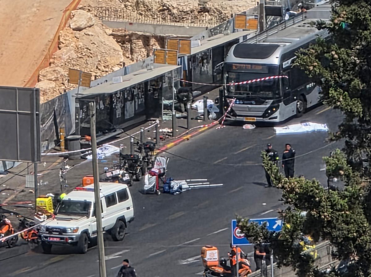 זירת הפיגוע ברמות | דוברות המשטרה
