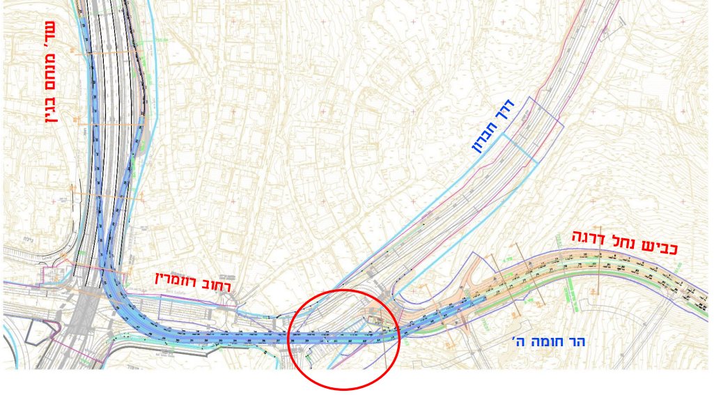 איזור המנהרה החדשה | מקור: מוריה