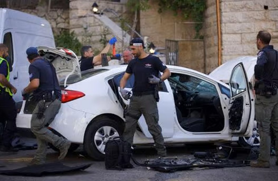 זירת הפיגוע ברוממה לפני שנתיים | דוברות המשטרה