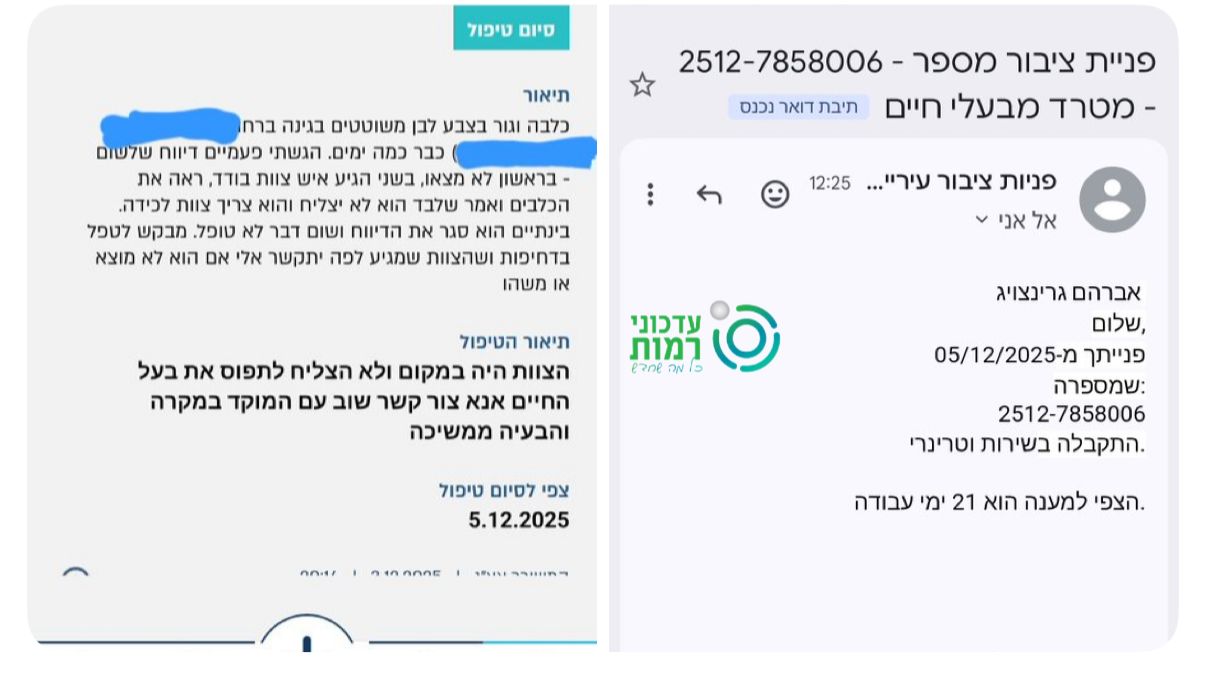 המו"מ עם השירות הווטרינרי | צילום: אבישי גרינצייג (עדכוני רמות)