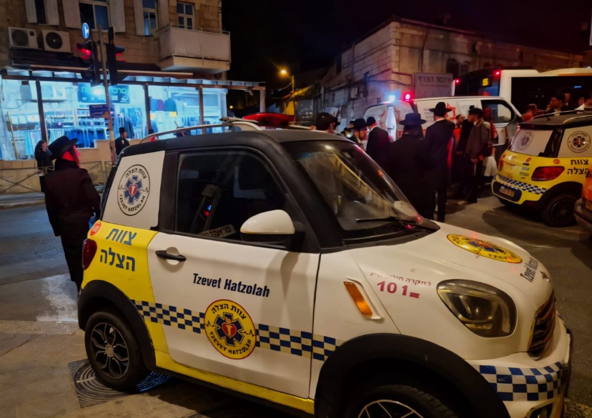 זירת האירוע ב'גאולה' | צוות הצלה