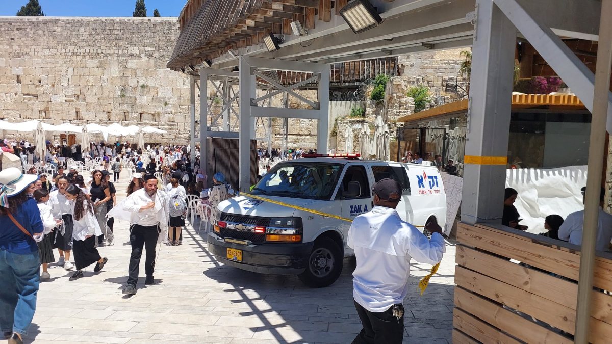 זירת האירוע בכותל | מד"א