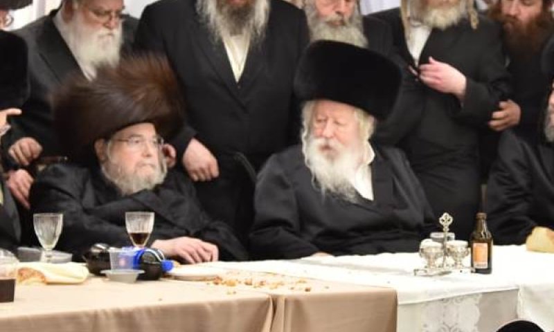 ה אדמו"רים מגור ובעלזא. צילום: אנשיל בעק ה אדמו"רים מגור ובעלזא. צילום: אנשיל בעק