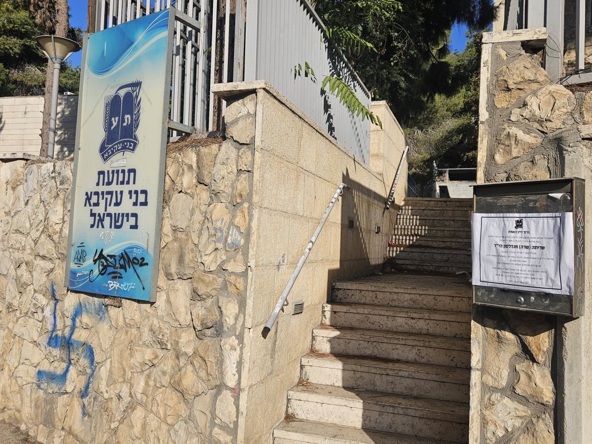 צלב הקרס ליד בני עקיבא | מקור: אריה קינג