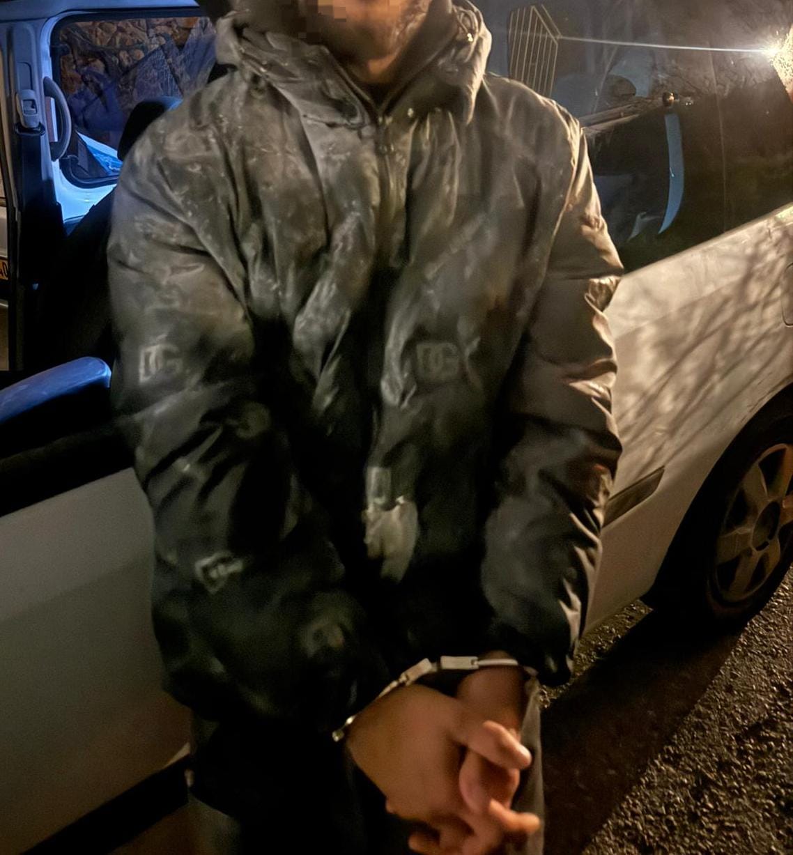 הנהג הדורס לאחר מעצרו (צילום: דוברות המשטרה)