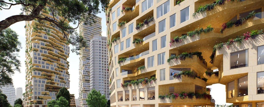 מתחם חסבון | קרדיט הדמיות: MVRDV