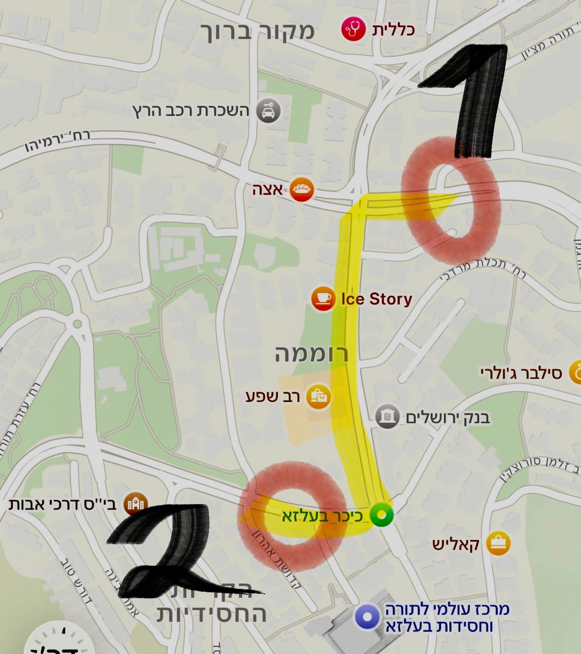 המפה שהציגו הפלג | שימוש לפי סעיף 27א