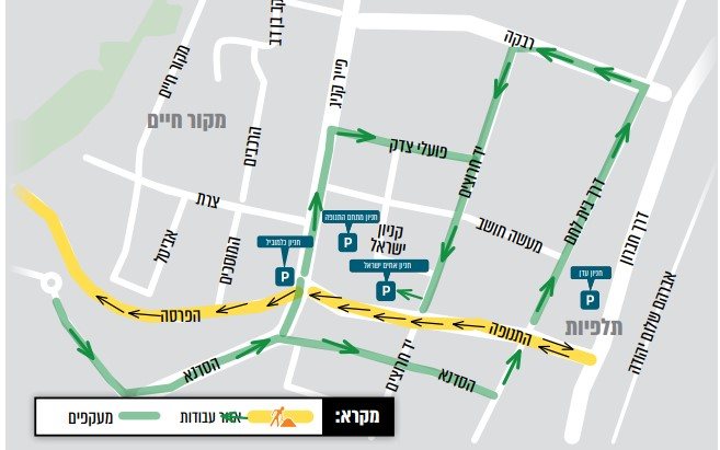 מפת העבודות | עיריית ירושלים