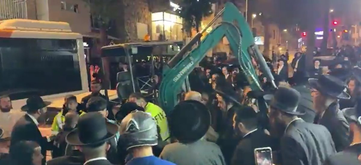 העימותים בירושלים | קבוצת מחאות החרדים הקיצוניים