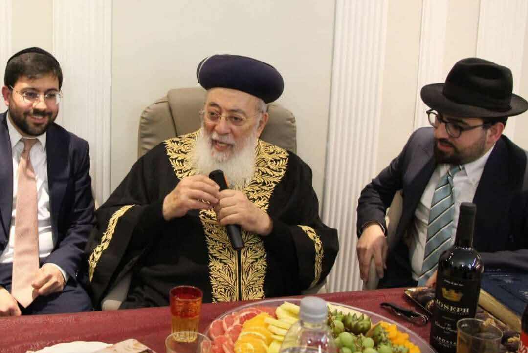 טו בשבט עם הרב עמאר. מ' מיכאלי