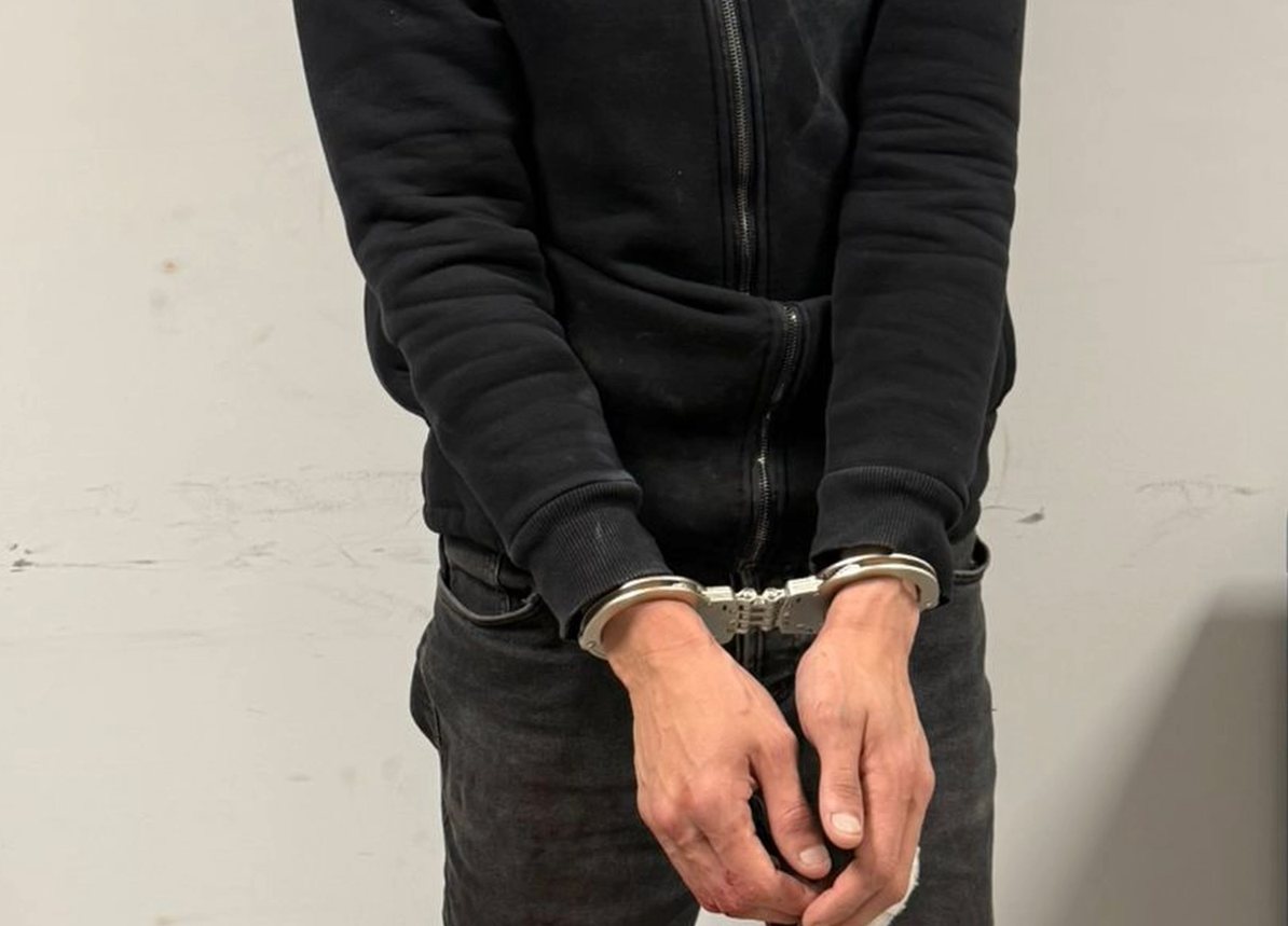 החשודלאחר מעצרו | דוברות המשטרה