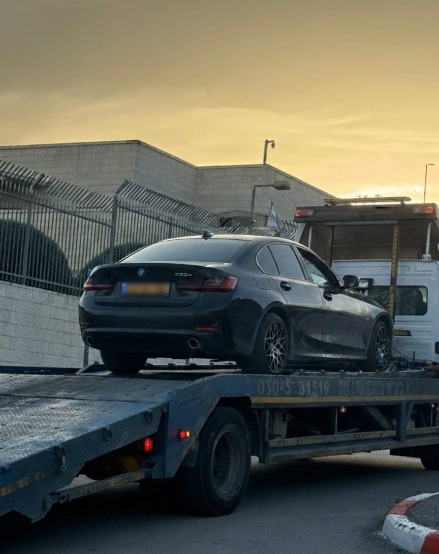 הרכב לאחר החרמתו | דוברות המשטרה