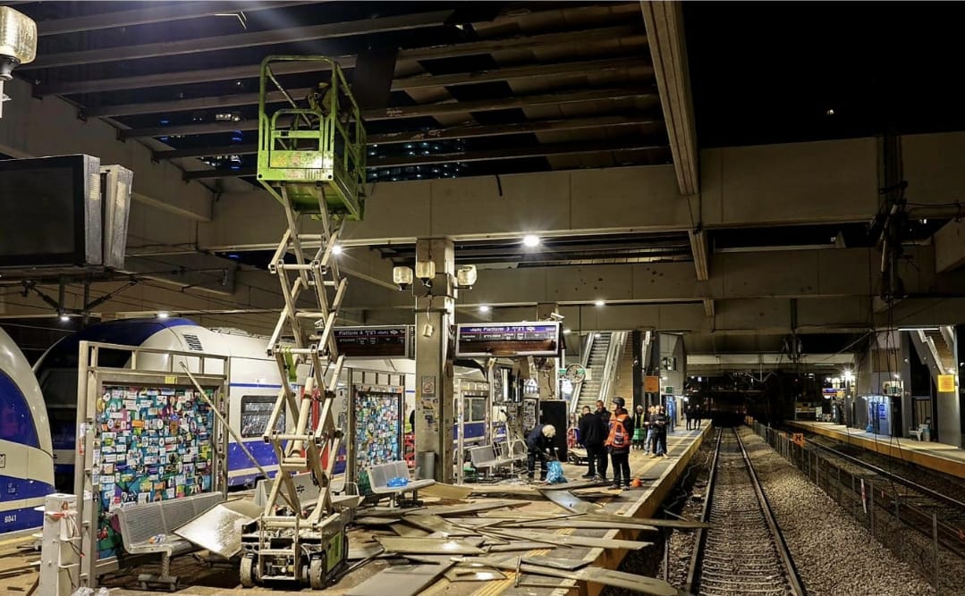 ההרס בתחנת הרכב סבידור | רכבת ישראל