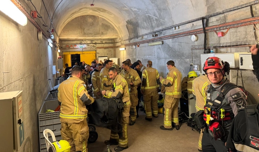 תרגיל במעמקי האדמה | כבאות והצלה