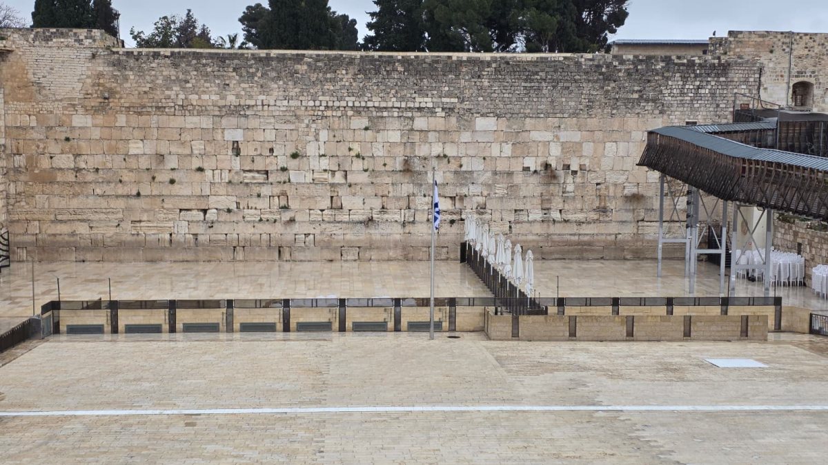 הכותל המערבי ריק | הקרן למורשת הכותל