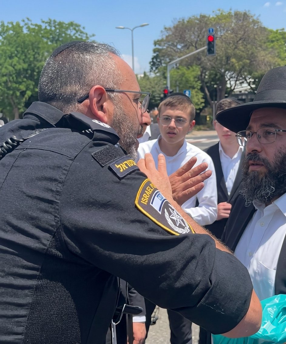 "רק נתתי דו"ח" | עיבוד מתוך הסרטון: ירושלים החרדית