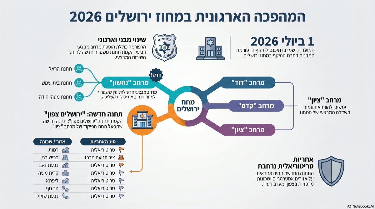 חלוקה למחוזות | אינפוגרפיקה: ירושלים החרדית