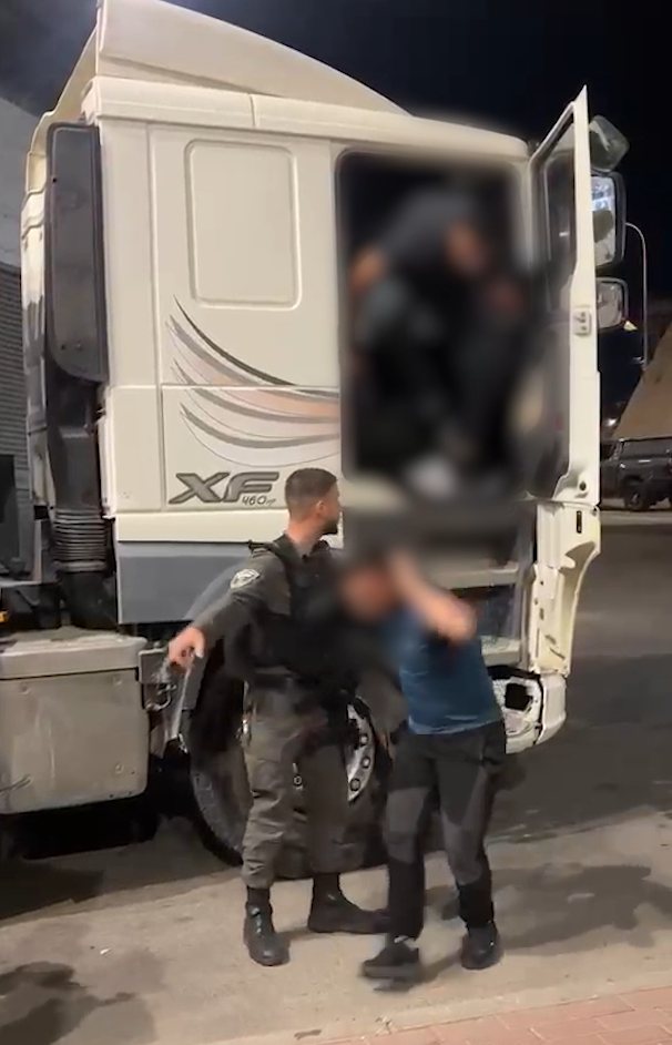 המשאית שנתפסה | דוברות המשטרה