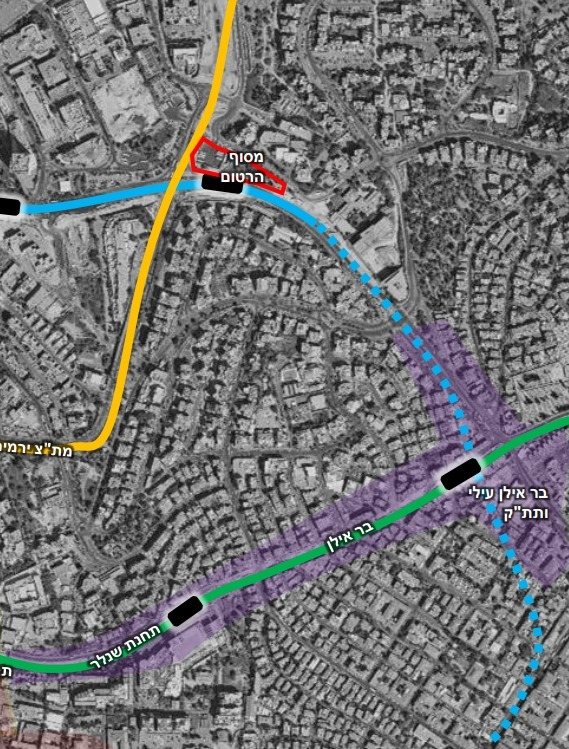 תוואי המנהרה | הרכבת הקלה