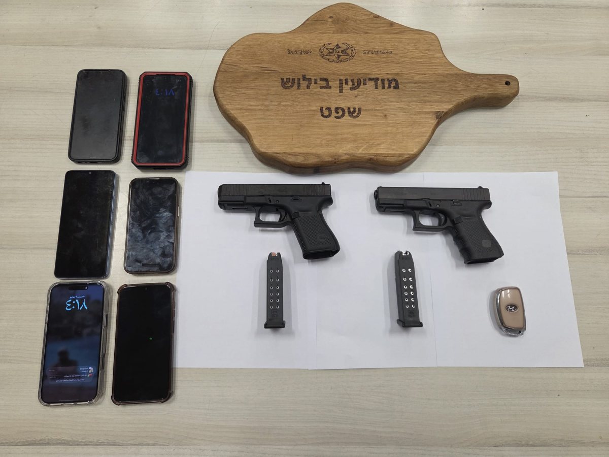 הנשק שנתפס בפשיטה המשטרתית | דוברות המשטרה