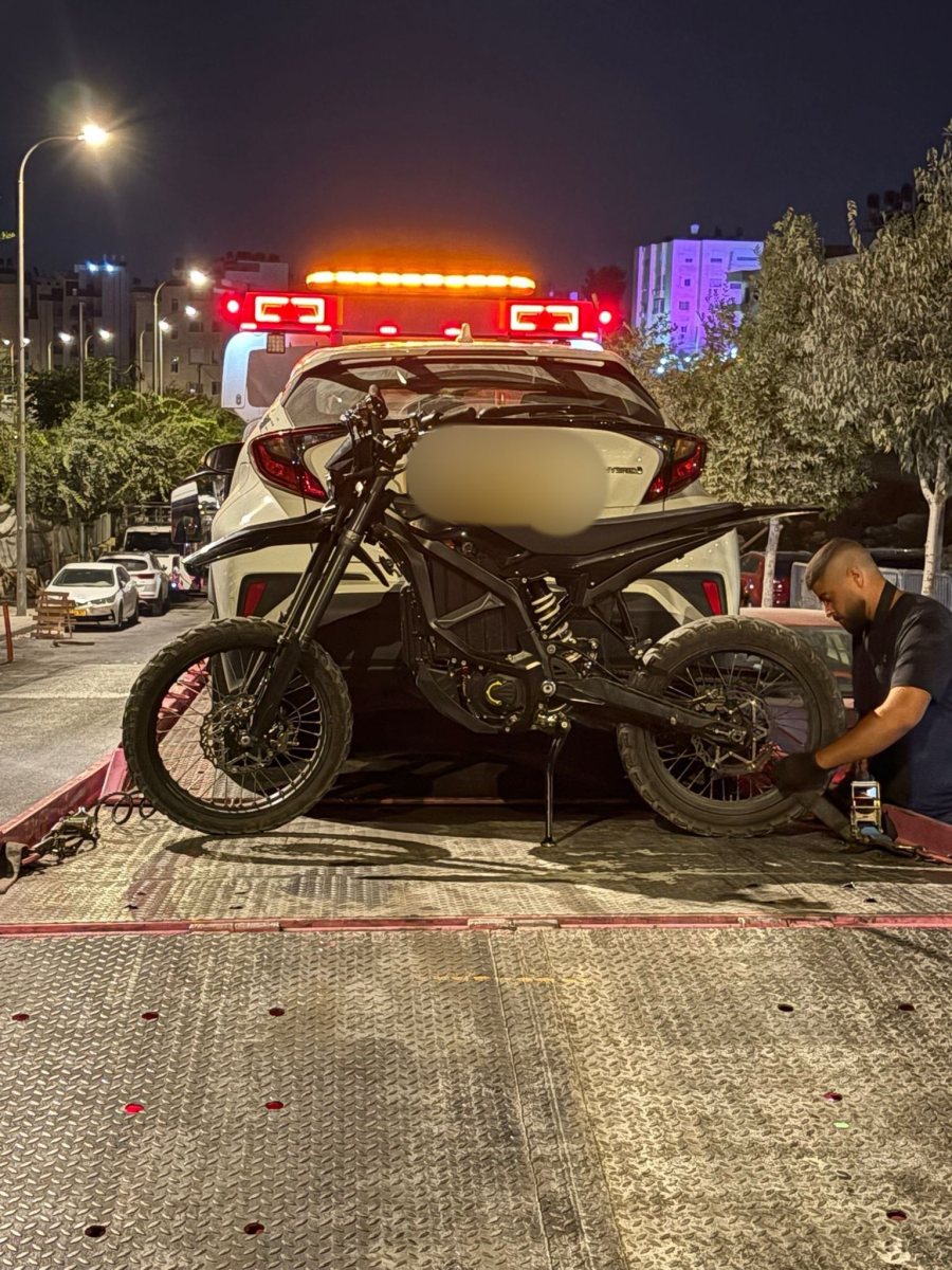 אחד האופנועים שנתפס | דוברות המשטרה