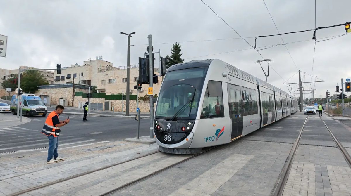 הרצת הרכבת הקלה בקו החדש | תחבורה לירושלים