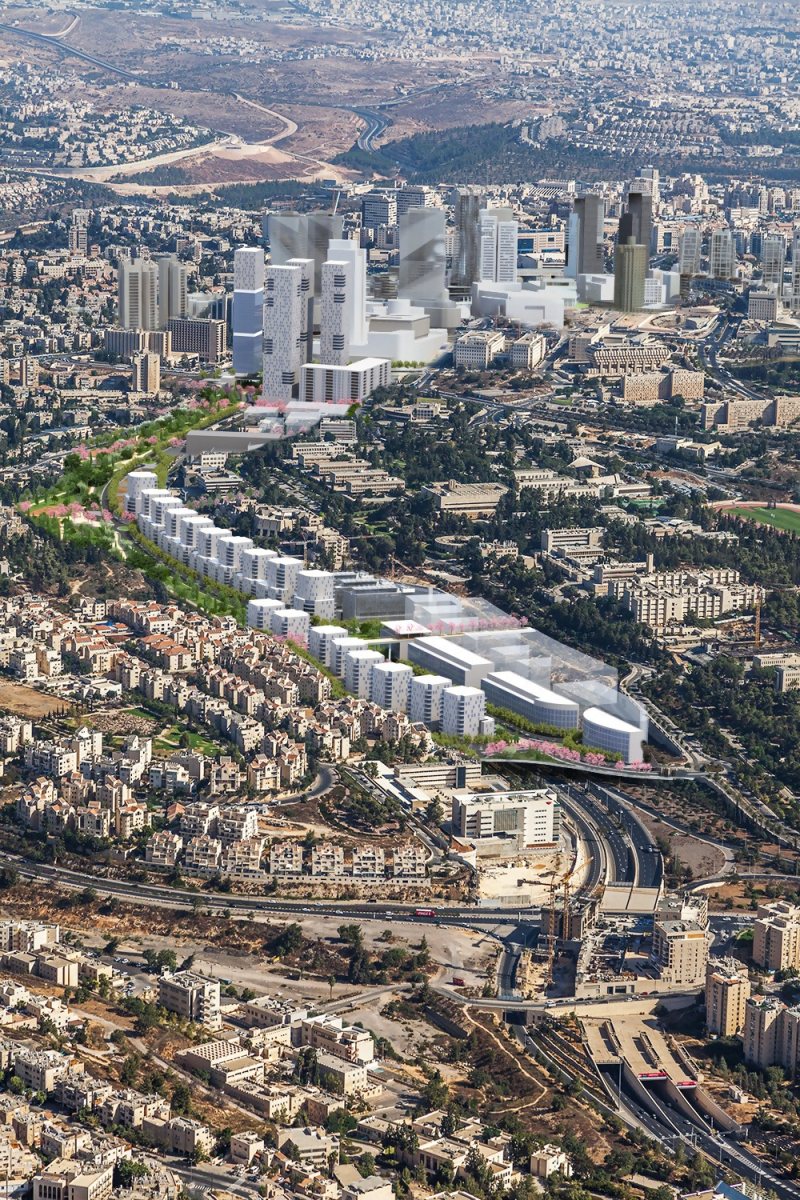 הדמיית פרויקט קירוי בגין (צילום הדמיה: קולקר קולר אפשטיין אדריכלים ודגנס הדמיות)
