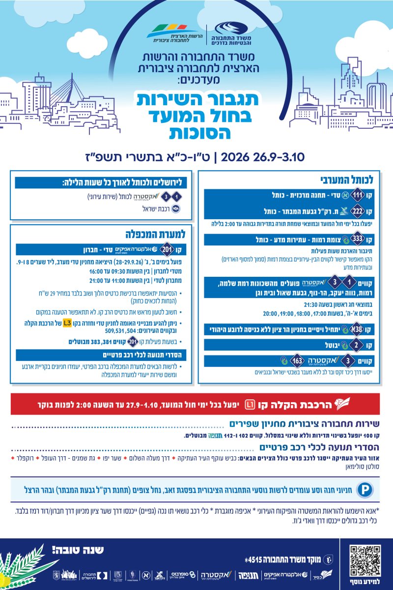 הפרסום המלא | תחבורה לירושלים