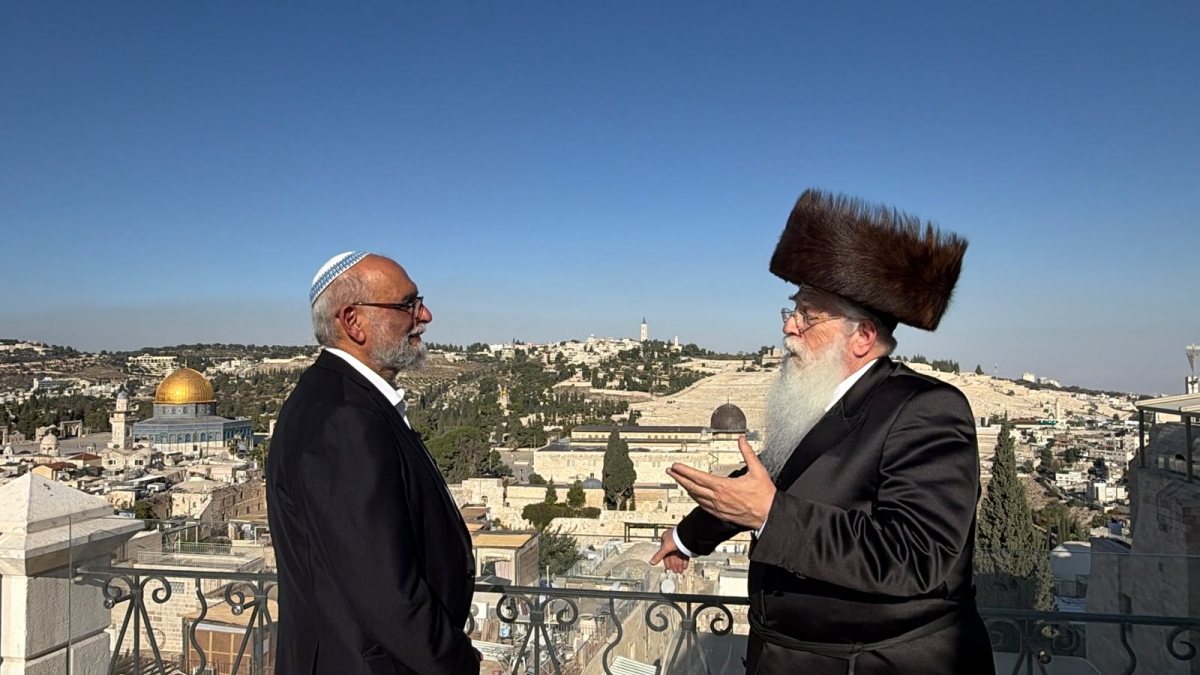 פרוש בתצפית על הר הבית | יח"צ