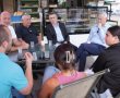 מה עשו בני גנץ, גדעון סער וגדי איזנקוט בבאר שבע?
