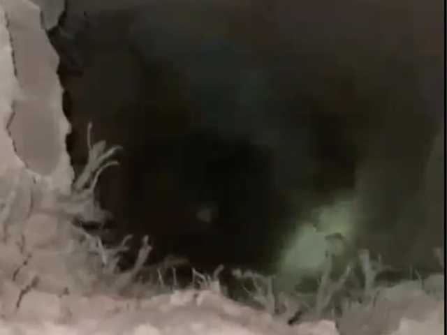 הבור שבו תכננו המחבלים להחביא את החטופים. צילום: תקשורת שב"כ