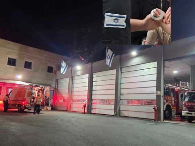 האמבולנס במתחם כיבוי האש | דוברות איחוד הצלה