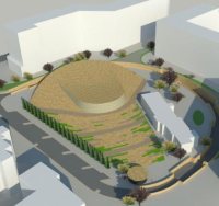 המתחרה של בנייני האומה | © הדמייה: אדריכל אודי כסיף, מייזליץ כסיף