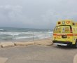 טביעה באשקלון: בן 30 מורדם ומונשם 