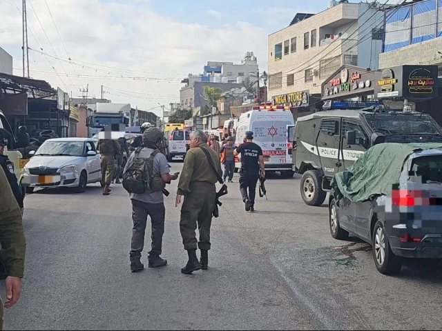 זירת הפיגוע בפונדוק. צילום: תיעוד מבצעי מד"א