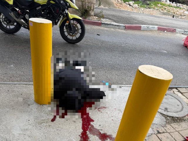 המחבל מחוסל בזירה | דוברות המשטרה