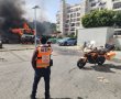 חשד להצתה: משאית ברובע ו' עלתה באש (וידאו) 