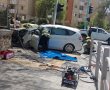 רכב התנגש בקיר ברחוב שאול המלך