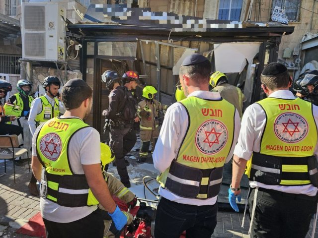 זירת האסון. דוברות מד"א