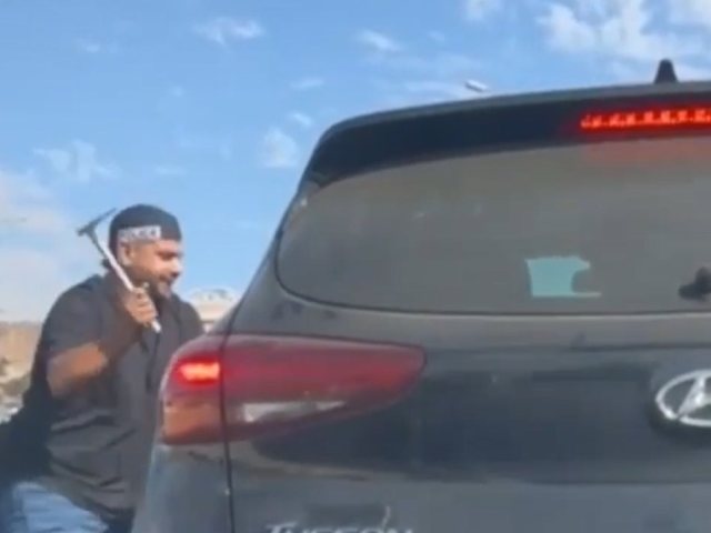 המרדף המשטרתי אחר הרכב הגנוב. צילום: דוברות המשטרה