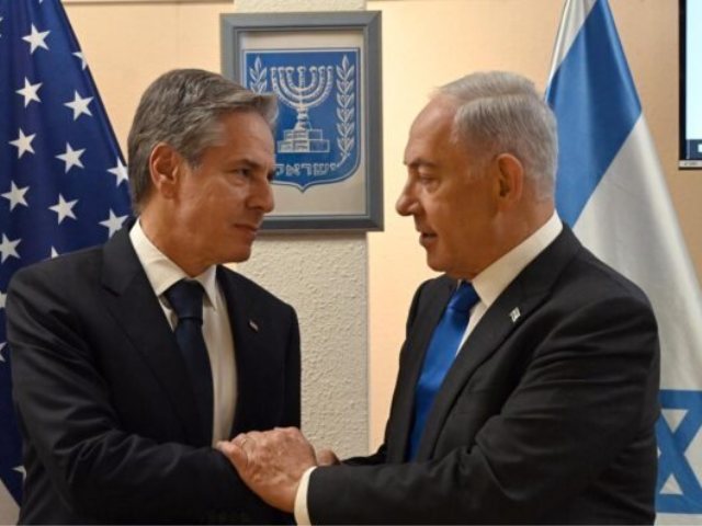 בלינקן עם נתניהו. צילום: חיים צח - לע"מ