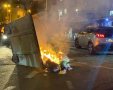 הפח שהוצת ופגע באשה | דוברות המשטרה