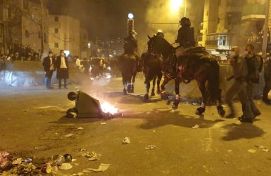 ההפגנות נגד הרכבת הקלה | דוברות המשטרה