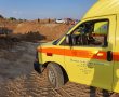 תאונה בין 2 משאיות סמוך לאורון בן 23 פונה במסוק 