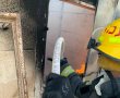 אדם מחוסר הכרה נמצא בשריפה בבניין בשכונה ד' 